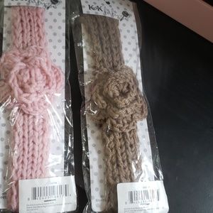 Two brand new baby girl head bands